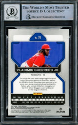 Vladimir Guerrero Jr. Autographed 2022 Panini Prizm Card #76 Toronto Blue Jays Auto Grade Gem Mint 10 Beckett BAS #15859856