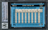 Juan Soto Autographed 2020 Bowman Chrome 1990 Throwback Refractor Card #90B-JS New York Yankees Auto Grade Gem Mint 10 Beckett BAS #15860390