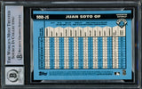 Juan Soto Autographed 2020 Bowman Chrome 1990 Throwback Refractor Card #90B-JS New York Mets Auto Grade Gem Mint 10 Beckett BAS #15860390