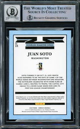 Juan Soto Autographed 2020 Donruss Diamond Kings Card #23 New York Yankees Auto Grade Gem Mint 10 Beckett BAS #15860394