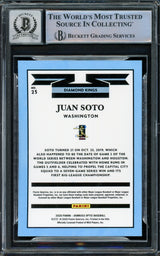 Juan Soto Autographed 2020 Donruss Optic Diamond Kings Card #23 New York Mets Auto Grade Gem Mint 10 Beckett BAS #15860396