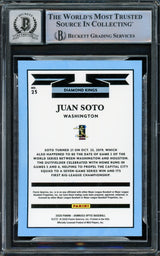 Juan Soto Autographed 2020 Donruss Optic Diamond Kings Card #23 New York Yankees Auto Grade Gem Mint 10 Beckett BAS #15860396