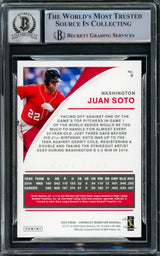 Juan Soto Autographed 2020 Panini Magnitude Card #6 New York Mets Auto Grade Gem Mint 10 Beckett BAS #15860398