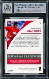 Juan Soto Autographed 2020 Panini Magnitude Card #6 New York Yankees Auto Grade Gem Mint 10 Beckett BAS #15860398