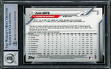 Juan Soto Autographed 2020 Topps Opening Day Card #27 New York Yankees Auto Grade Gem Mint 10 Beckett BAS #15860426