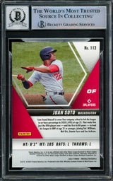 Juan Soto Autographed 2021 Panini Mosaic Card #113 New York Mets Auto Grade Gem Mint 10 Beckett BAS #15860496
