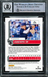 Juan Soto Autographed 2022 Donruss Card #225 New York Yankees Auto Grade Gem Mint 10 Beckett BAS #15860603