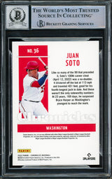Juan Soto Autographed 2022 Panini Chronicles Card #36 New York Yankees Auto Grade Gem Mint 10 Beckett BAS #15860609