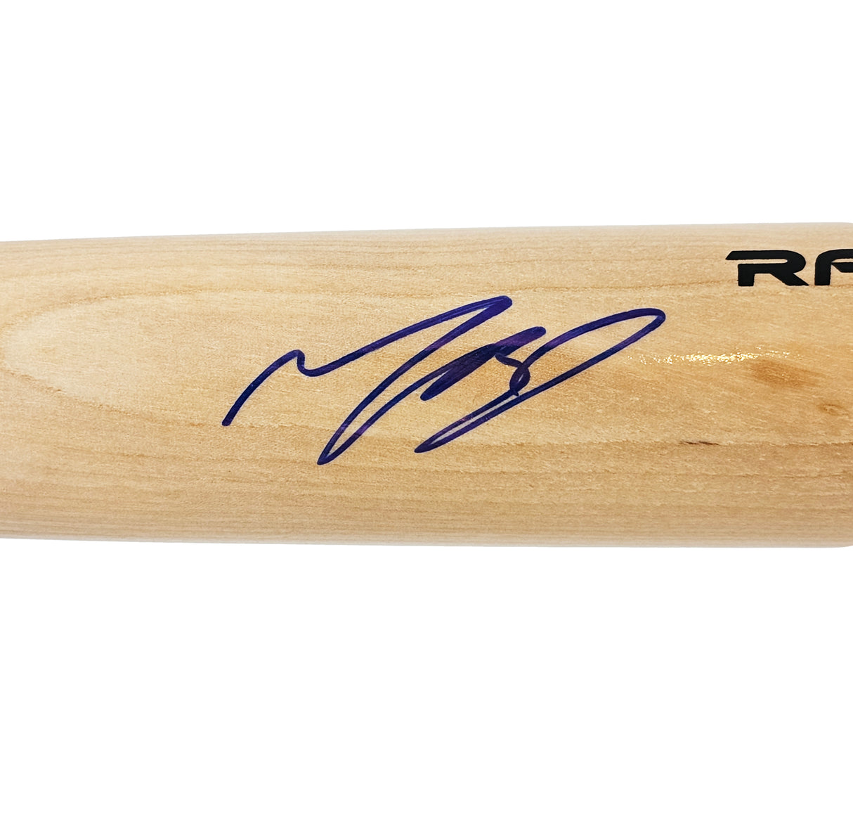 Mookie Betts Autographed Blonde Rawlings Pro Bat Los Angeles Dodgers Beckett BAS QR Stock #218693