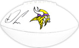 Dalvin Cook Autographed Minnesota Vikings White Logo Football Fanatics Holo Stock #218724