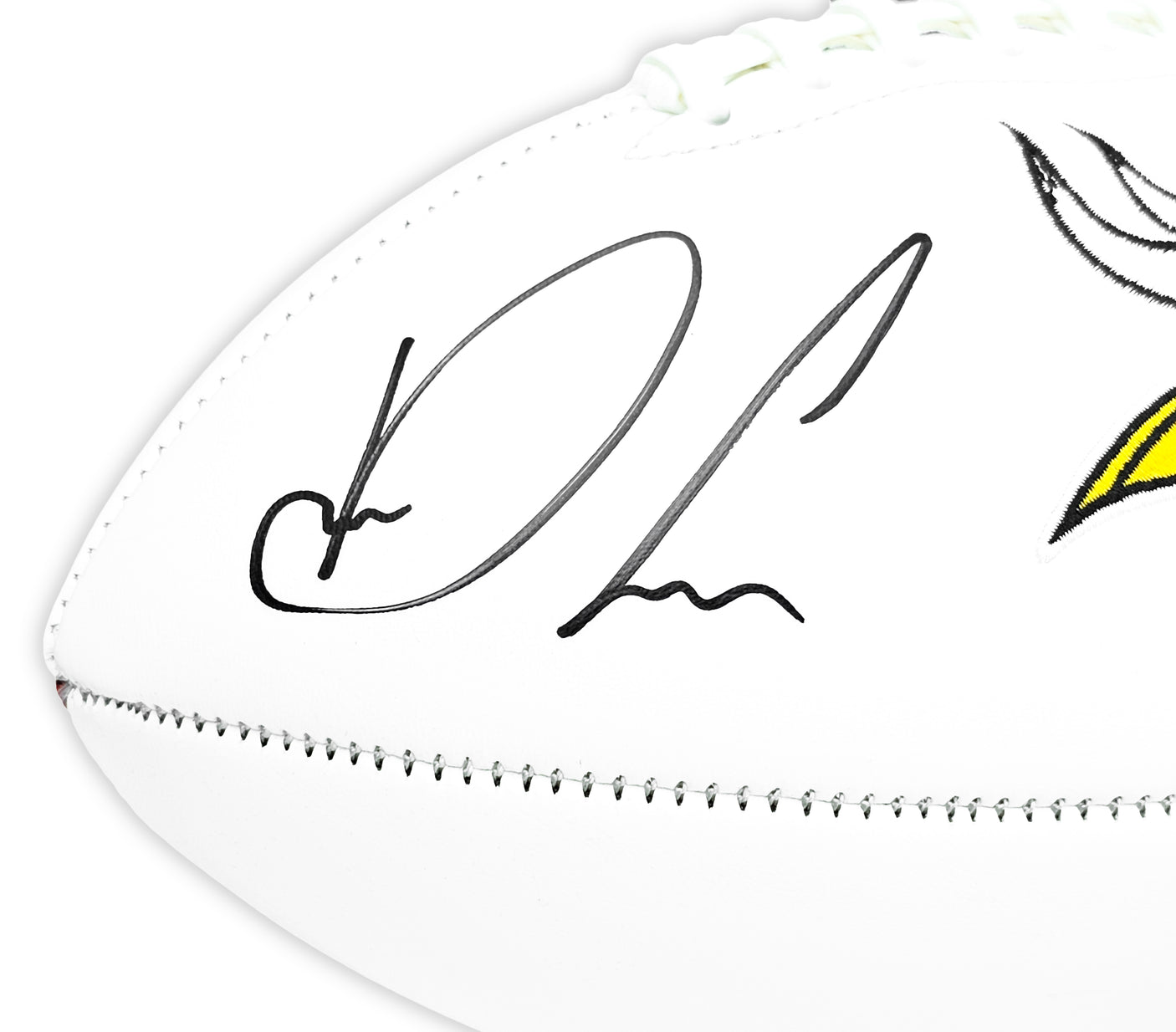 Dalvin Cook Autographed Minnesota Vikings White Logo Football Fanatics Holo Stock #218724