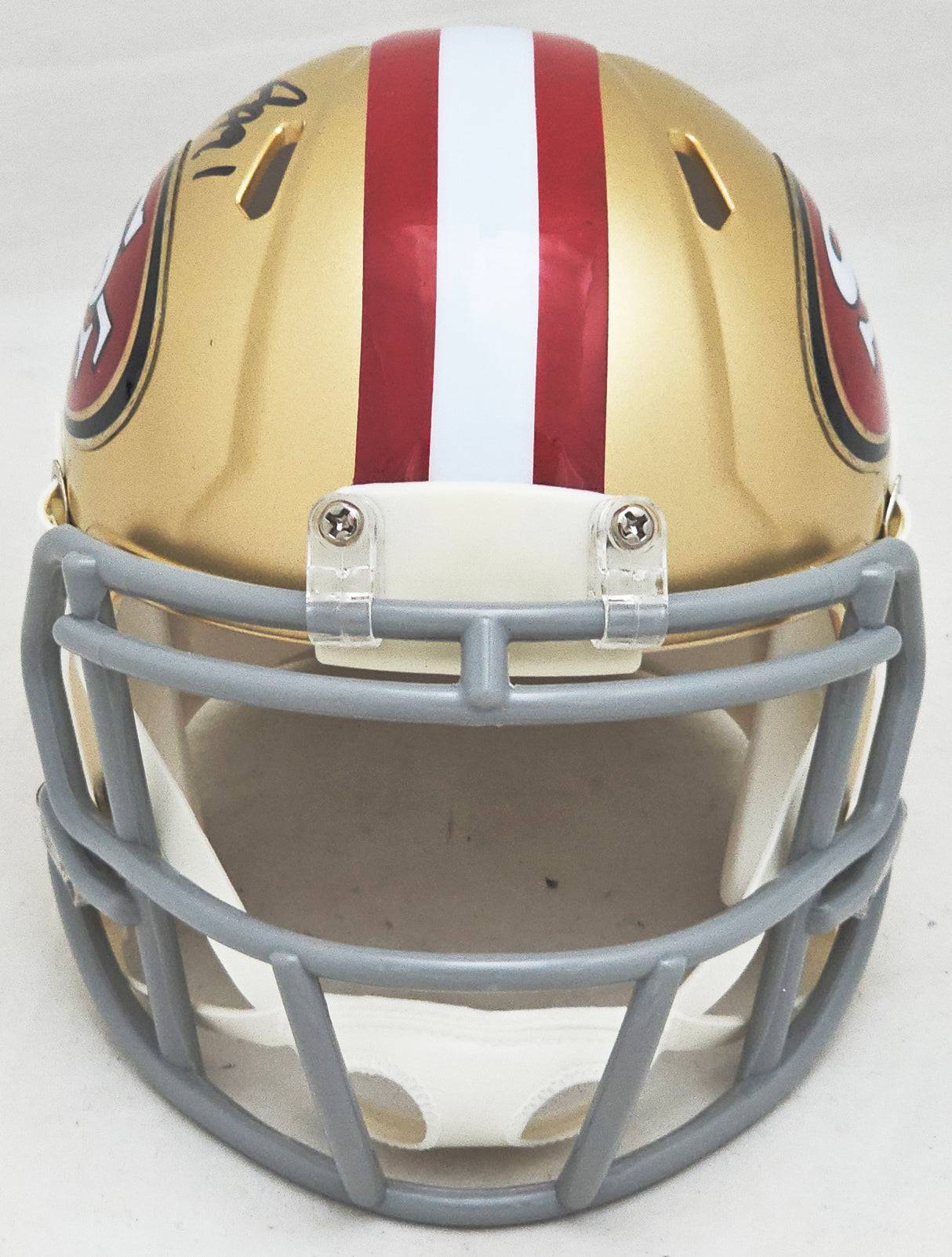 Arik Armstead Autographed San Francisco 49ers Gold Speed Mini Helmet Beckett BAS Witness Stock #218752