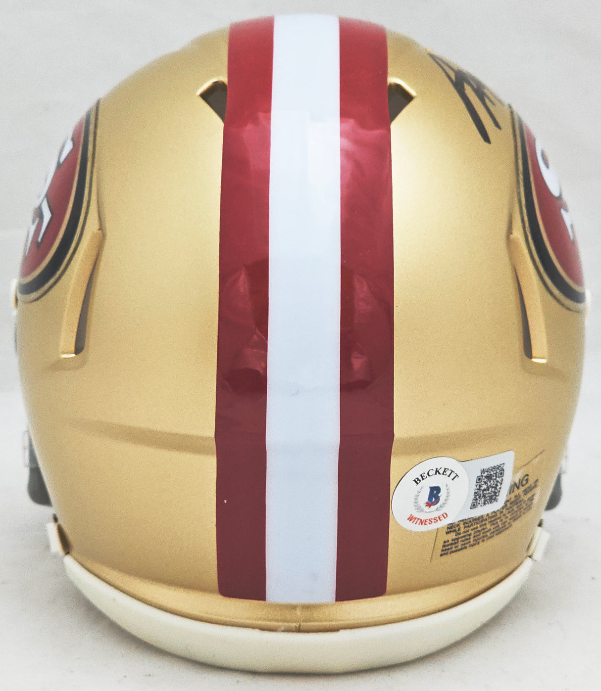 Arik Armstead Autographed San Francisco 49ers Gold Speed Mini Helmet Beckett BAS Witness Stock #218752