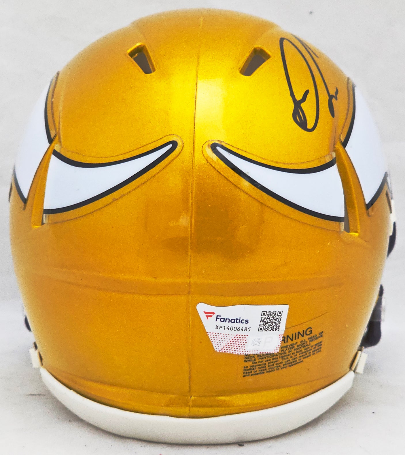 Dalvin Cook Autographed Minnesota Vikings Flash Yellow Speed Mini Helmet Fanatics Holo Stock #218722