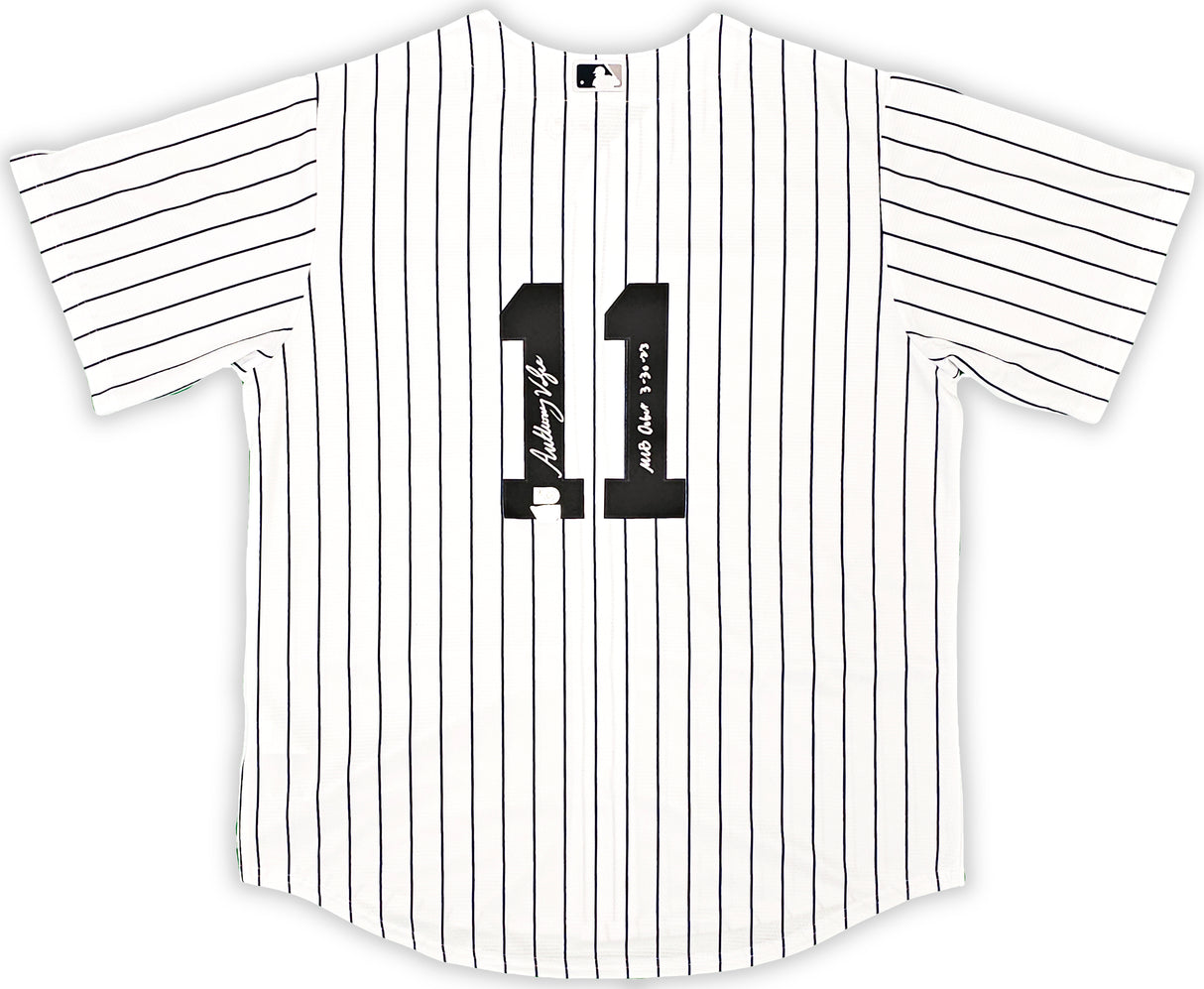 New York Yankees Anthony Volpe Autographed White Nike Jersey Size L "MLB Debut 3-30-23" Fanatics Holo Stock #218762