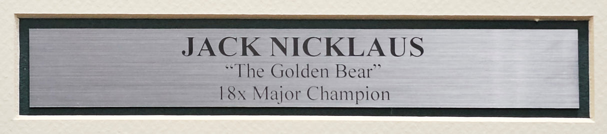 Jack Nicklaus Autographed Framed 8x10 Photo Beckett BAS #AB93853