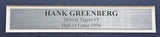 Hank Greenberg Autographed Framed 8x10 Photo Detroit Tigers "Best Wishes" PSA/DNA #O01163