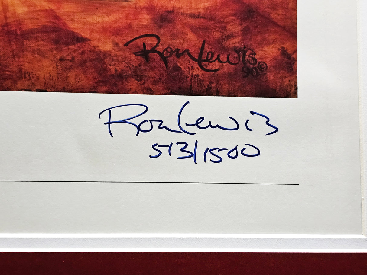 Mike Schmidt Autographed Framed 18x24 Lithograph Photo Philadelphia Phillies With Artist Proof #513/1500 Beckett BAS #AC41243