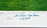 1961 New York Yankees Autographed Framed 24x36 Lithograph Photo With 34 Signatures Including Mickey Mantle & Yogi Berra #535/1000 PSA/DNA #AI03402