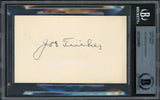 Joe Tinker Autographed 3x5 Index Card Chicago Cubs Auto Grade Mint 9 Beckett BAS #13264856