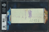 Les Horvath Autographed 3x6 Check Ohio State Buckeyes Beckett BAS #10266854