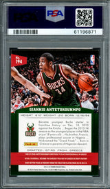 Giannis Antetokounmpo Autographed 2013 Panini Rookie Card #194 Milwaukee Bucks Auto Grade Gem Mint 10 PSA/DNA #61196871