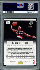 Damian Lillard Autographed 2012-13 Panini Prizm Rookie Card #245 Portland Trail Blazers PSA 10 Auto Grade Gem Mint 10 PSA/DNA #64838060