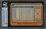 Tom Seaver Autographed 1978 Topps Card #450 Cincinnati Reds Beckett BAS #15866730