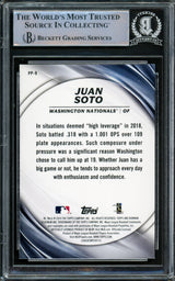 Juan Soto Autographed 2019 Bowman Platinum Presence Card #PP-9 New York Yankees Beckett BAS #15866915