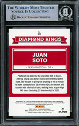 Juan Soto Autographed 2022 Donruss Diamond Kings Card #20 New York Yankees Beckett BAS #15866961