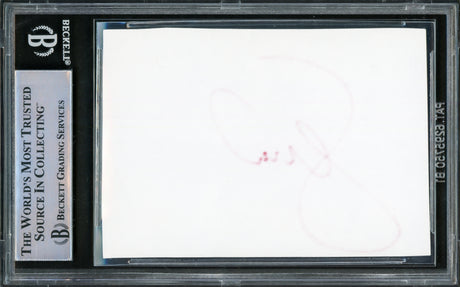 Serena Williams Autographed 2.5x3.5 Cut Signature Red Beckett BAS #15867641