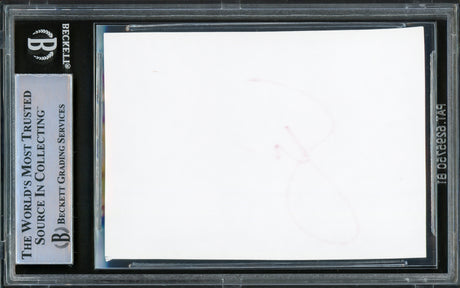 Serena Williams Autographed 2.5x3.5 Cut Signature Red Beckett BAS #15867642