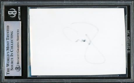 Serena Williams Autographed 2.5x3.5 Cut Signature Black Beckett BAS #15867648