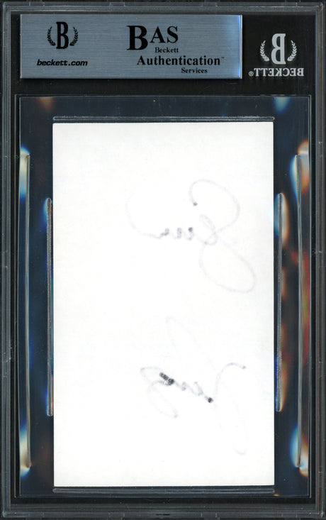 Serena & Venus Williams Autographed 3x5 Index Card Black Beckett BAS #15867655