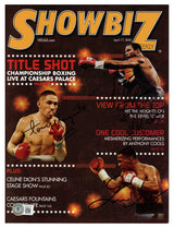 Antonio Margarito, "Sugar" Shane Mosley & Juan Diaz Autographed Showbiz Magazine Beckett BAS #AC56753