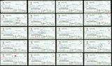 Lot of 50 Willie McCovey Autographed 3x6 Checks San Francisco Giants SKU #219430