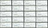 Lot of 50 Willie McCovey Autographed 3x6 Checks San Francisco Giants SKU #219430