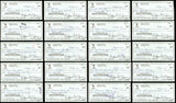 Lot of 50 Willie McCovey Autographed 3x6 Checks San Francisco Giants SKU #219431