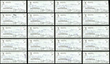 Lot of 50 Willie McCovey Autographed 3x6 Checks San Francisco Giants SKU #219431