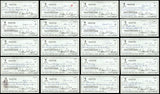 Lot of 20 Willie McCovey Autographed 3x6 Checks San Francisco Giants SKU #219425