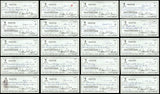 Lot of 20 Willie McCovey Autographed 3x6 Checks San Francisco Giants SKU #219425
