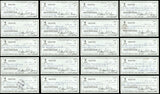 Lot of 20 Willie McCovey Autographed 3x6 Checks San Francisco Giants SKU #219426