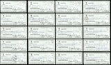 Lot of 20 Willie McCovey Autographed 3x6 Checks San Francisco Giants SKU #219426