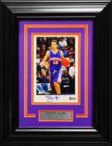 Steve Nash Autographed Framed 5.5x9 Photo Phoenix Suns Beckett BAS Stock #230206