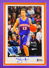 Steve Nash Autographed Framed 5.5x9 Photo Phoenix Suns Beckett BAS Stock #230206