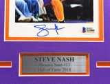 Steve Nash Autographed Framed 5.5x9 Photo Phoenix Suns Beckett BAS Stock #230206