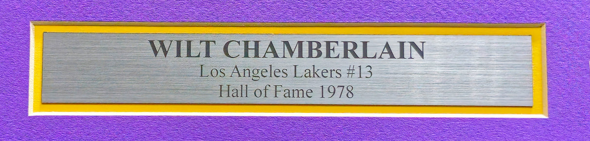 Wilt Chamberlain Autographed Framed 8x10 Photo Los Angeles Lakers Beckett BAS #AC85118