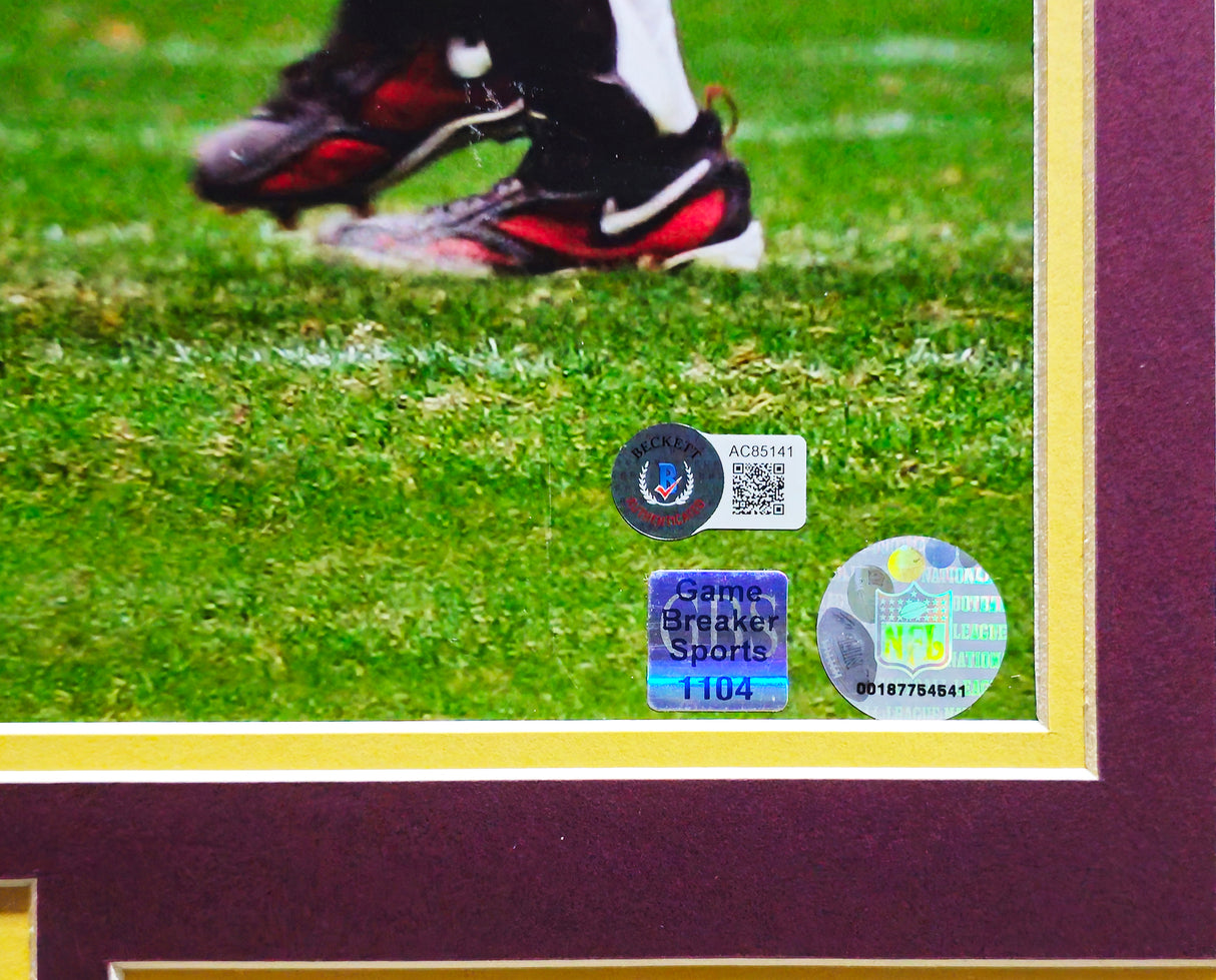 Sean Taylor Autographed Framed 16x20 Photo Washington Redskins Beckett BAS #AC85141