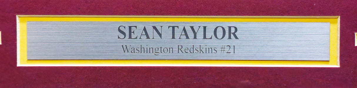 Sean Taylor Autographed Framed 16x20 Photo Washington Redskins Beckett BAS #AC85141