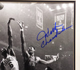 Wilt Chamberlain & Bill Russell Autographed Framed 16x20 Photo Auto Grade Gem Mint 10 Beckett BAS #AC85181